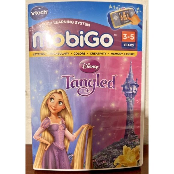 Disney TANGLED Game MobiGo Touch Learning Vtech Software 3 - 5 Yrs old - Picture 1 of 3